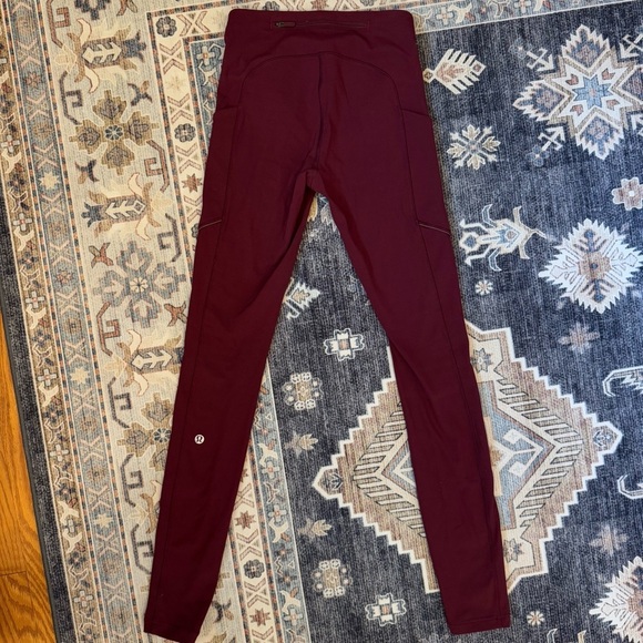 Lululemon Speed Up Leggings Burgundy 28” Inseam Women’s Size 2 - Picture 8 of 10